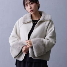 ニコルホワイト(NICOLE WHITE)のフェイクムートンブルゾン