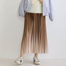 グラデーションプリーツスカート