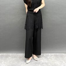 レーススカートドッキングパンツ