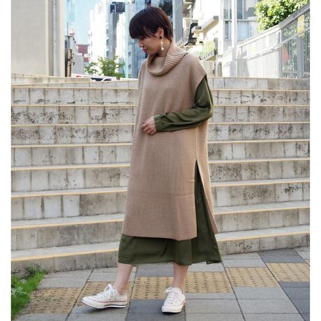 ロングベスト ワンピース ニコルホワイト Nicole White 0505 1150 ファッション通販 マルイウェブチャネル