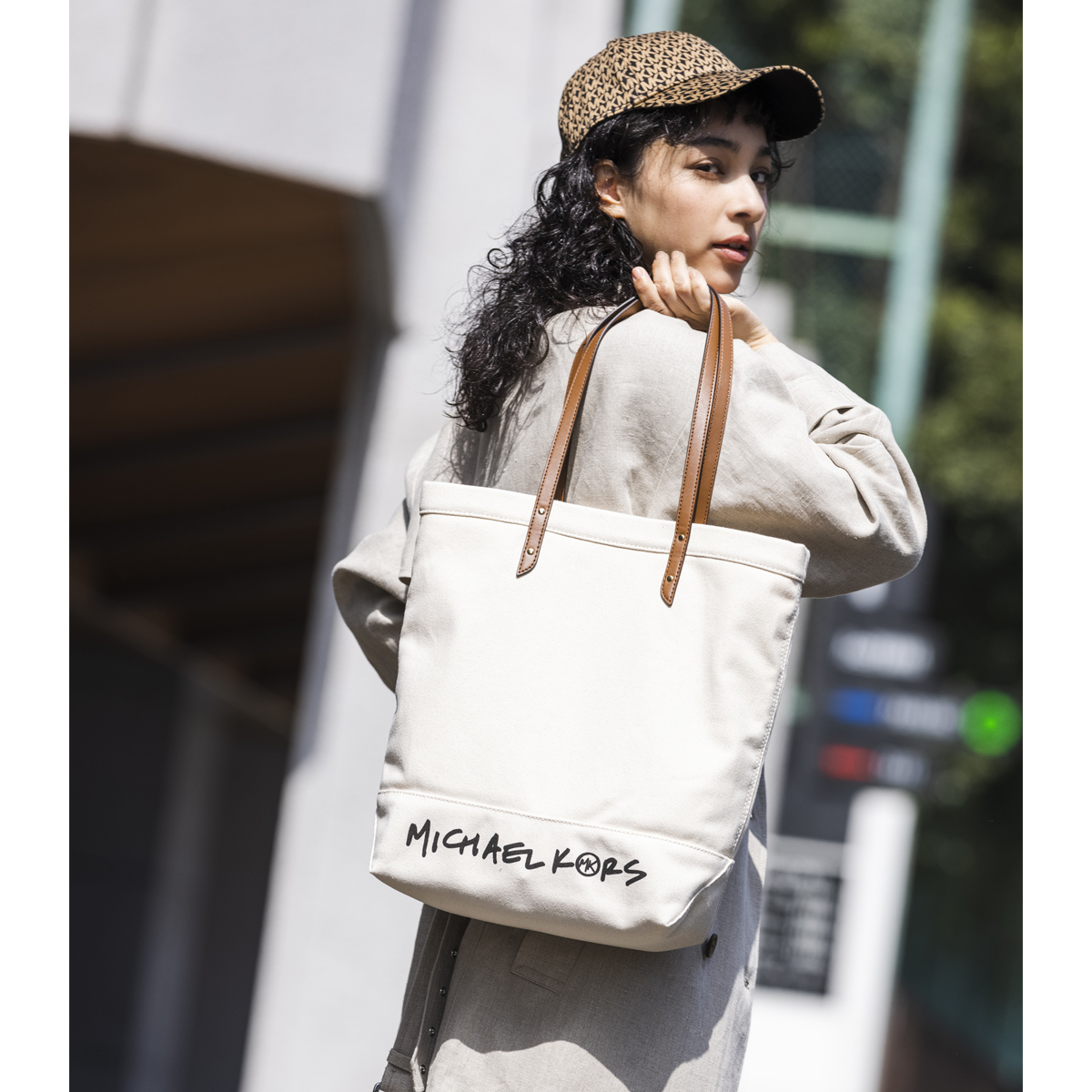 THE MICHAEL BAG キャンバストート ミディアム | マイケル・コース(Michael Kors) | 30S1G01T2C121 |  ファッション通販 マルイウェブチャネル