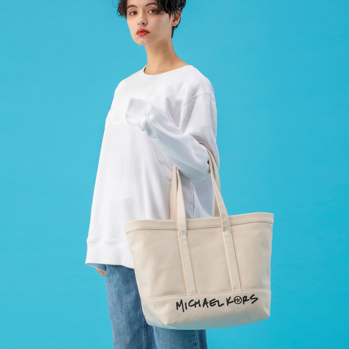 THE MICHAEL BAG キャンバストート ラージ | マイケル・コース(Michael