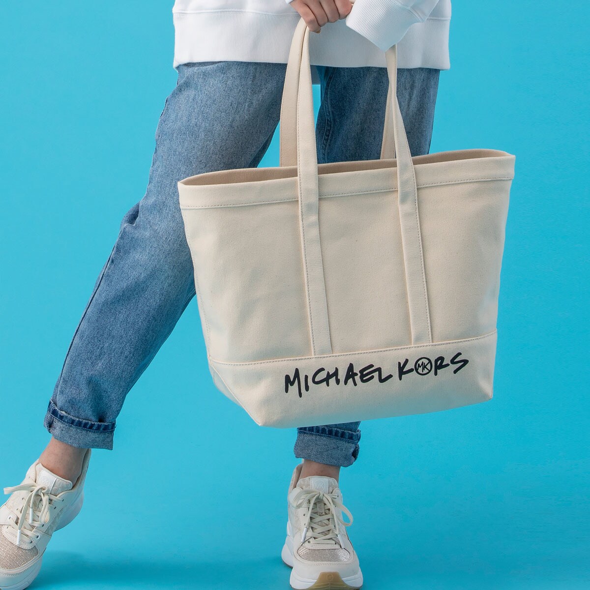 最安値正規品 Michael Kors - マイケルコース ロゴ キャンバストート