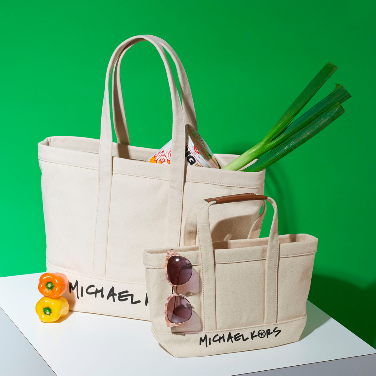 THE MICHAEL BAG キャンバストート ラージ | マイケル・コース(Michael