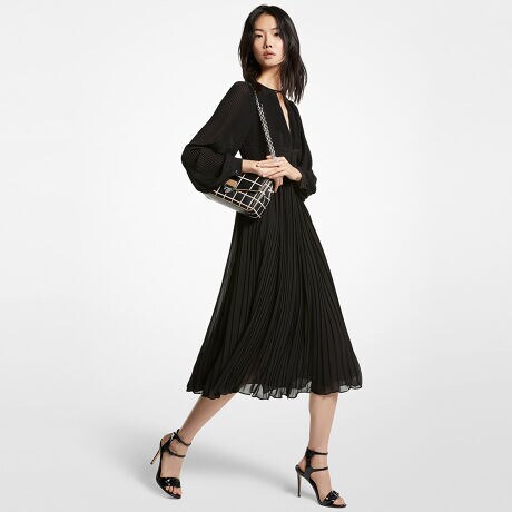 プリーテッド ミディドレス | マイケル・コース(Michael Kors 