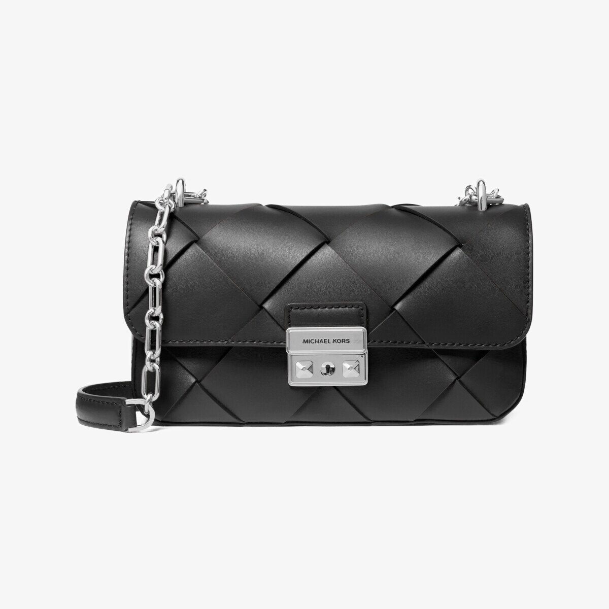 TRIBECA ウーヴン レザー ショルダー スモール | マイケル・コース