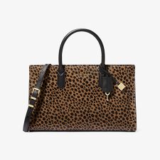 SCARLETT チータープリント カーフヘア サッチェル ミディアム