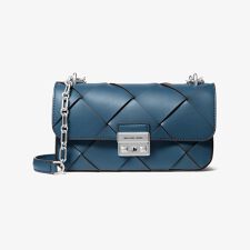 新品】マイケルコースGREENWICH フローラルショルダーバッグ ネイビー 