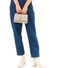 DELANCEY エンパイア シグネチャーロゴ トップハンドル チェーン クロスボディ スモール