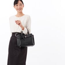 EMILIA ペブルレザー サッチェル スモール