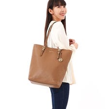 QUINN ぺブルレザー トート ラージ