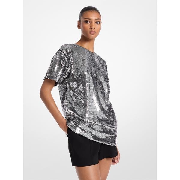 シークイン オーバーサイズ Tシャツ | マイケル・コース(Michael Kors