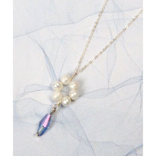 n257c【厳選✧】高級淡水パールネックレス　シルバー　ハンドメイド　使いやすい 淡水パールとシルバーチェーンのネックレス | iichi 日々の