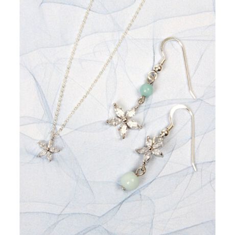 大人可愛いガラスアクセサリー シルバー９２５ アマゾナイト花ガラスピアス ワイスチャーム Wythecharm ファッション通販 マルイウェブチャネル Ca001 024 91 01