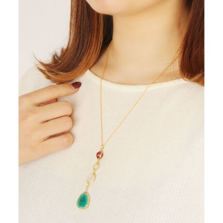 ｋ１４ｇｆ ブルベ冬カラー天然石ネックレス ワイスチャーム Wythecharm ファッション通販 マルイウェブチャネル