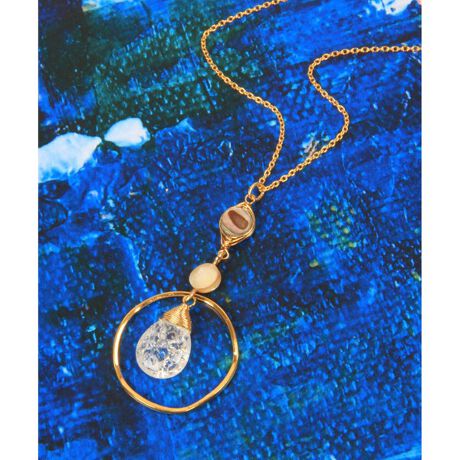 シェルアクセサリー ｋ１４ｇｆ アバロンシェル クリスタルネックレス ワイスチャーム Wythecharm ファッション通販 マルイウェブチャネル Cb003 0 46 01