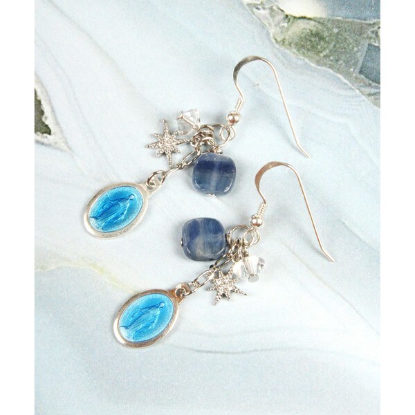 silver925 タンザナイトxカイヤナイトxアクアマリンのチャーム