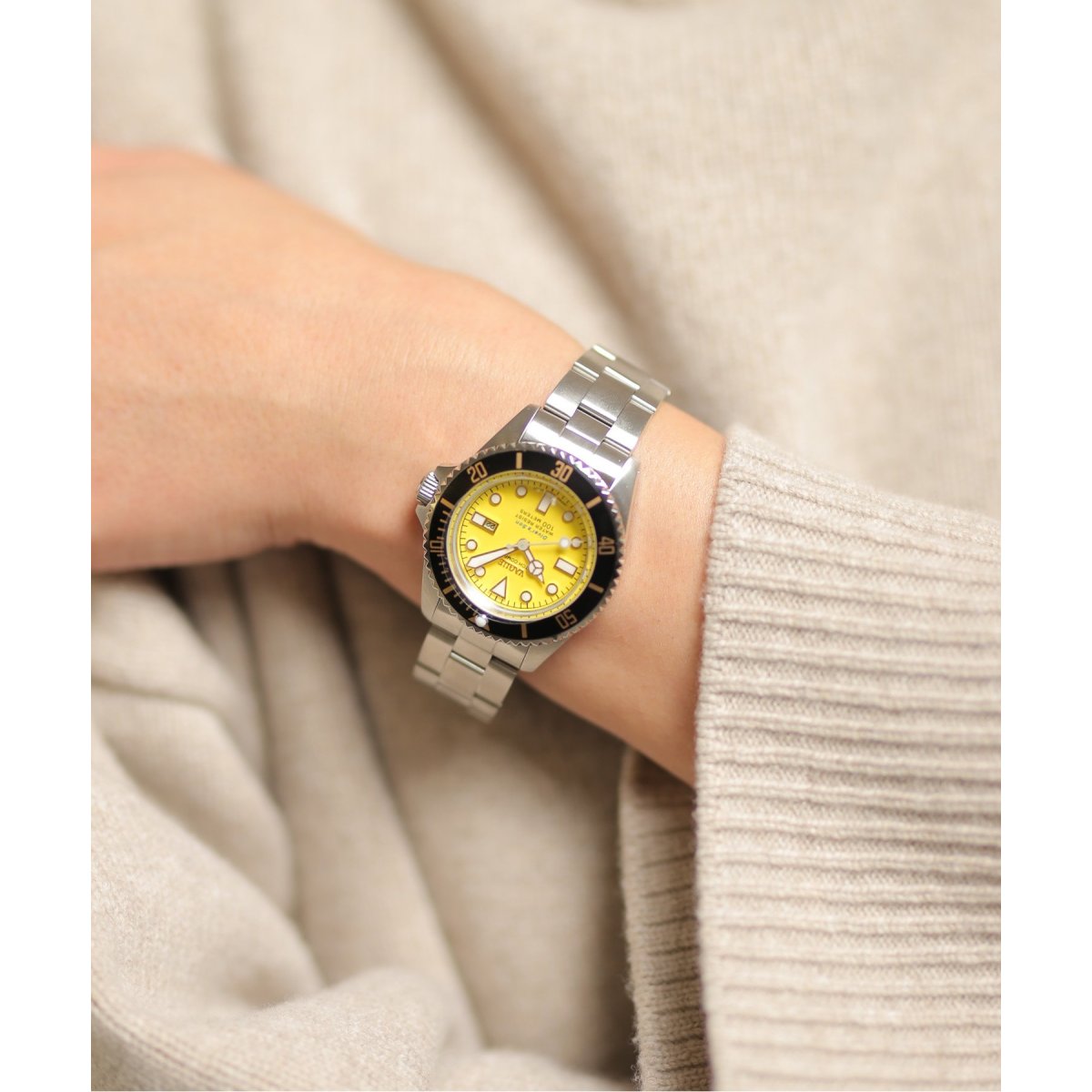 追加予約》【VAGUE WATCH/ヴァーグウォッチ】 Divers Son Yellow SS