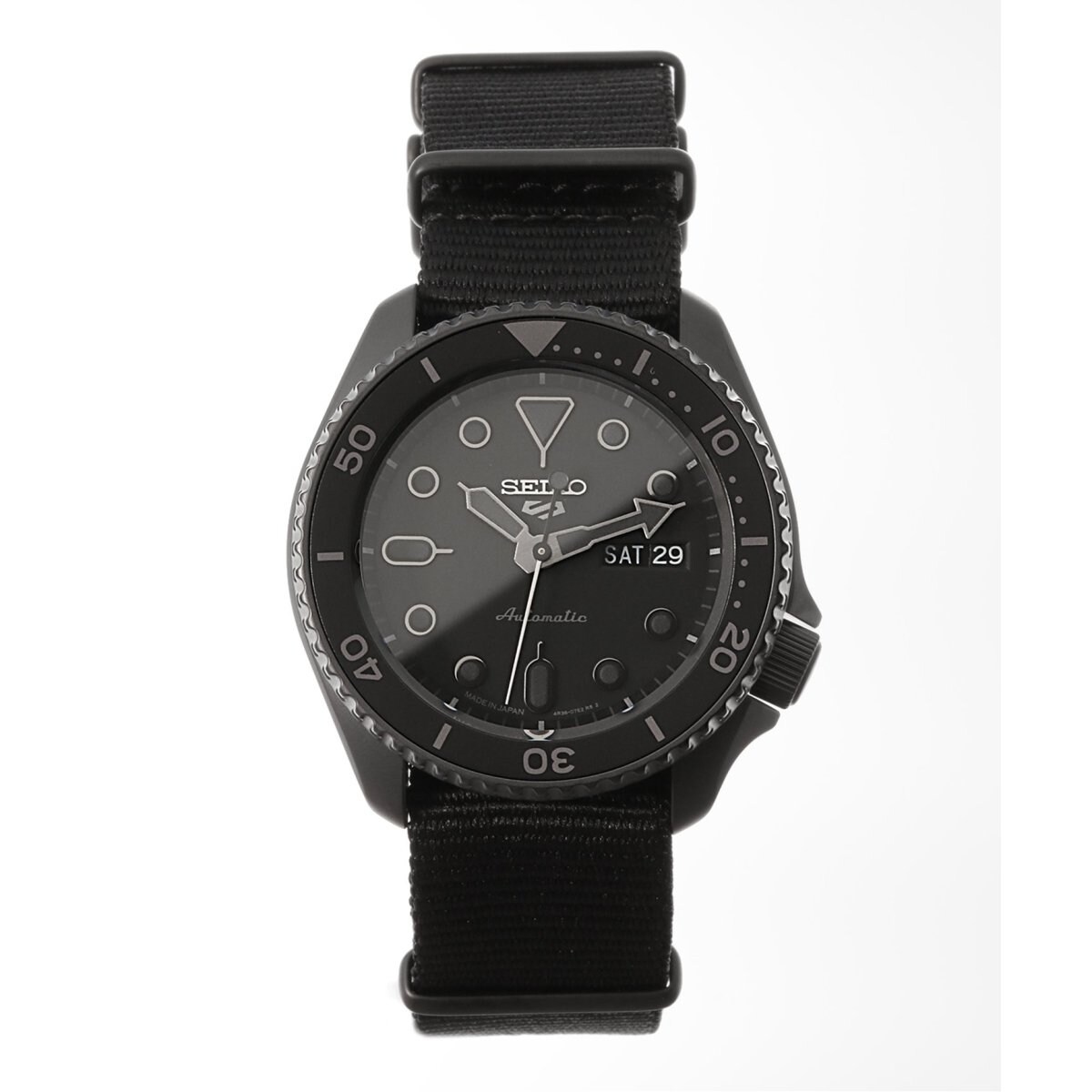 f*P様 【美品】SEIKO5 SPORTS SBSA025 all Black Seiko 5 Sports SBSA025 Automatic Mechanical Total Black