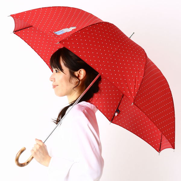 雨傘（長傘）【耐風/グラス骨】ドット/ベアー（レディース） | ポロ