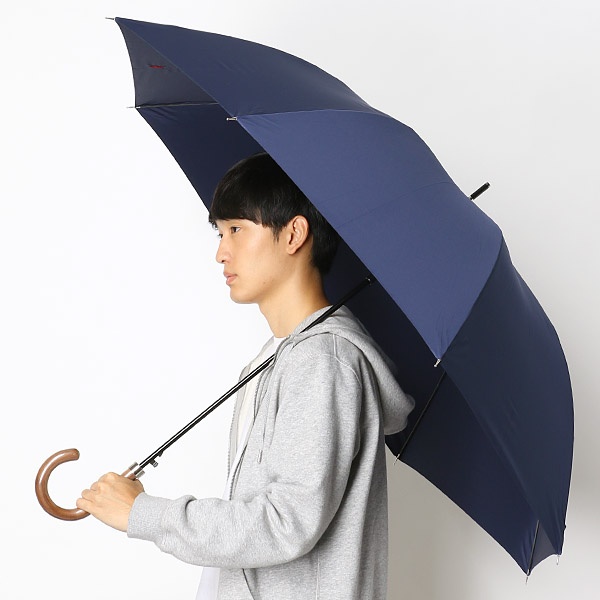 雨傘【ジャンプタイプ／長傘／ワンタッチ】無地／シンプル（メンズ