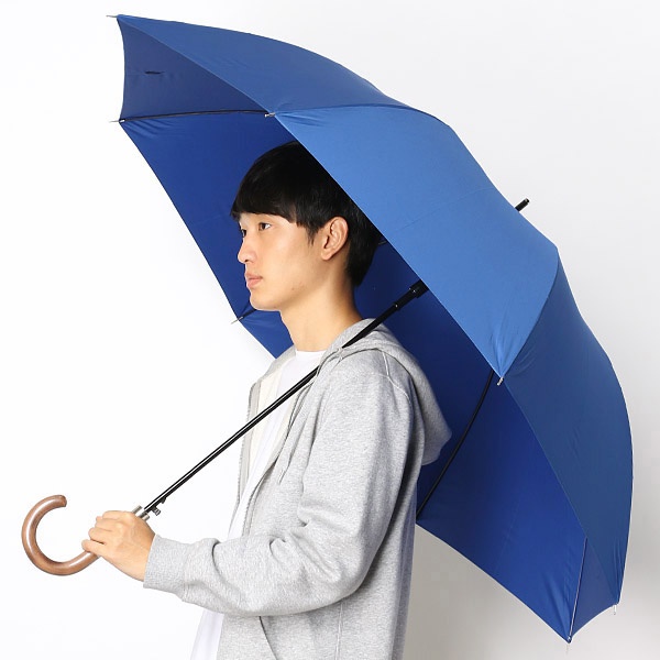 雨傘【ジャンプタイプ／長傘／ワンタッチ】無地／シンプル（メンズ 