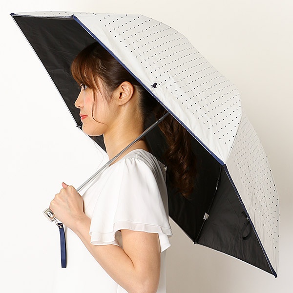 日傘（3段／折りたたみ／晴雨兼用）【軽量フワクール／遮光＆UV遮蔽率