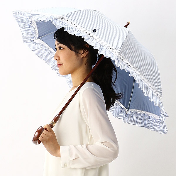 日傘（ショート式／晴雨兼用）【遮光＆UV遮蔽率99％以上／遮熱】綿混