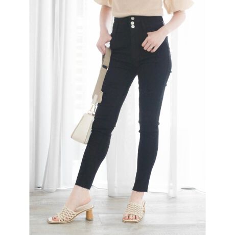 ハイウエストクラッシュスキニーデニムパンツ リップサービス Lipservice ファッション通販 マルイウェブチャネル