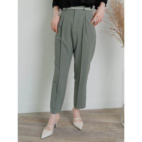 ナローベルト付ハイウエストタックパンツ リップサービス Lipservice ファッション通販 マルイウェブチャネル