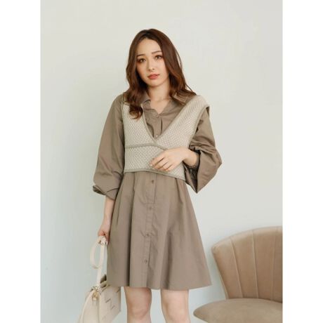 ビスチェsetシャツワンピース リップサービス Lipservice ファッション通販 マルイウェブチャネル