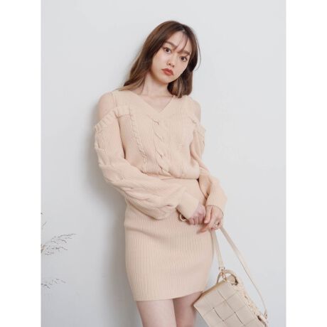 オープンショルダーケーブルワンピース リップサービス Lipservice ファッション通販 マルイウェブチャネル オープンショルダーケーブルワンピース リップサービス Lipservice ファッション通販 マルイウェブチャネル