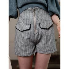 ハイウエストZIP ショートパンツ