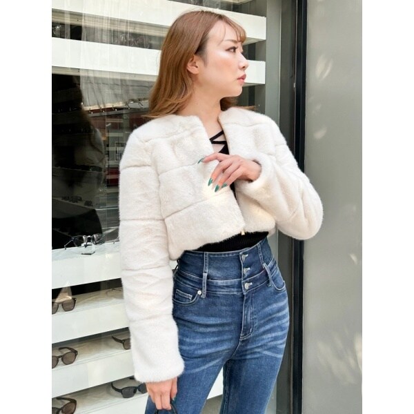 カッティングショートファージャケット | リップサービス