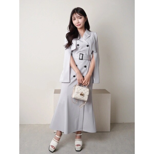 スリットスリーブトレンチマーメイドワンピース | リップ