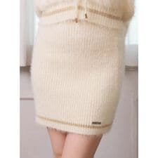 フェザーニットミニスカート