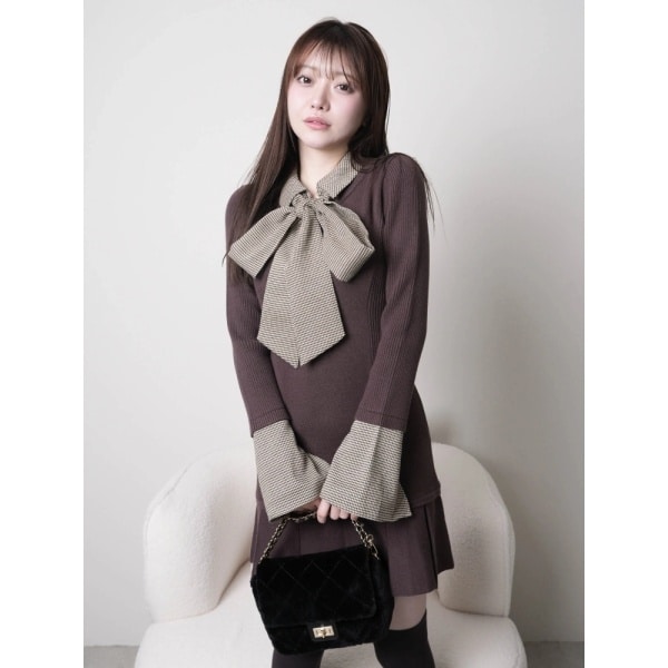 サイドカットデニムフレアワンピース | リップサービス