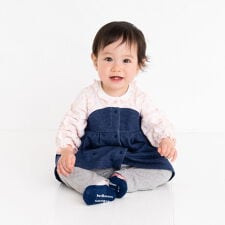 ミキハウス ホットビスケッツ(MIKIHOUSE HOT BISCUITS)のチュニック風 天竺 カバーオール