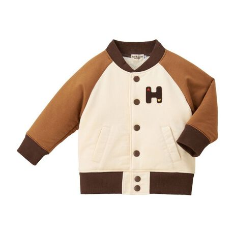 フリース スタジャン風 ジャンパー | ミキハウス ホットビスケッツ  