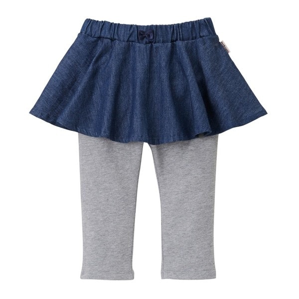 ミキハウス　スカートパンツ、トップス ミキハウスチェックスカート付き8分丈パンツ – ミキハウス