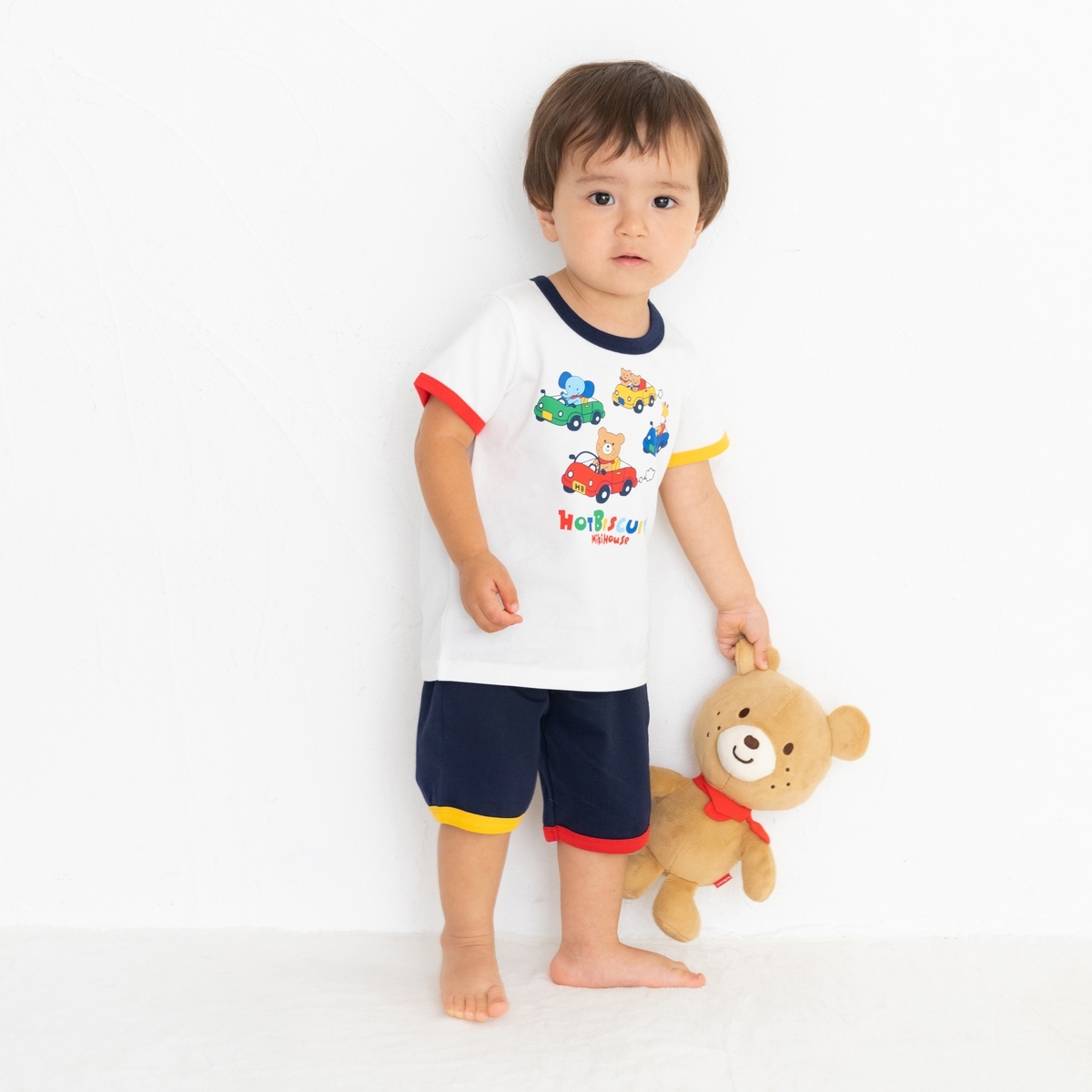 パジャマ 半袖 男の子 ベビー キッズ 子供服 ルームウェア 日本製 くるま 12-7302-823 130cm 白 通販 