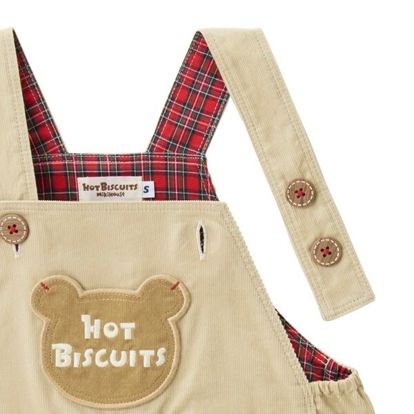 ミキハウス　コーデュロイオーバーオール100 ミキハウス オーバーオール コーデュロイ パンツ 乗り物柄