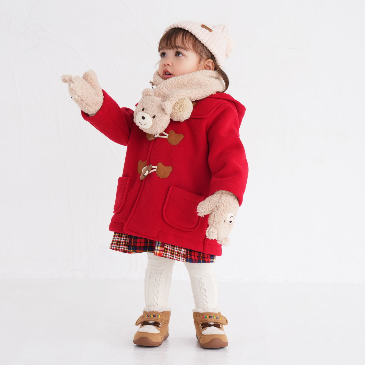 ★新品★ミキハウス/ホットビスケッツ＊フリース＊ダッフルコート＊赤＊90cm 楽天市場】【セール30%OFF】 ミキハウス mikihouse