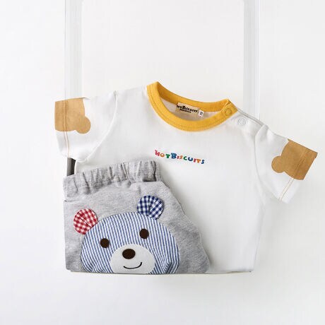 ショルダーベア半袖Tシャツ＆ベビーパンツセット【BOX付き 
