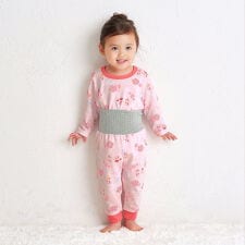 リゾートキャビット 腹巻き付き タック天竺素材 長袖パジャマ