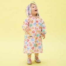 カラフルビーンズ 総柄レインコート