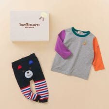 ミキハウス ホットビスケッツ(MIKIHOUSE HOT BISCUITS)の長袖Tシャツ＆スパッツセット【BOX付き】