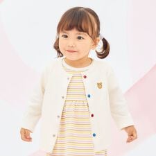 【Everyday Series】天竺素材 ワンポイントカーディガン