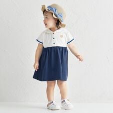 くま耳 セーラーカラー ワンピース