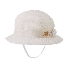 サッカー素材 ストライプ柄クロッシェ(帽子)